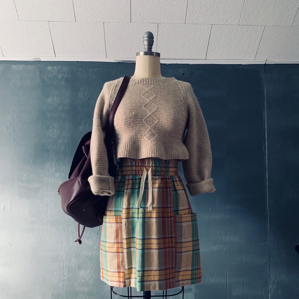 Jill Stuart Beige cropped sweater